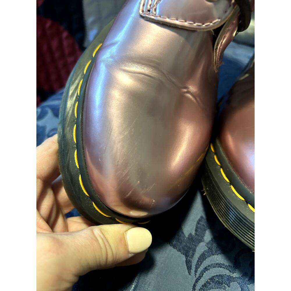 Dr Martens Metallic Barbie Pink Vegan Leather size 9/EU 41 - Picture 5 of 9